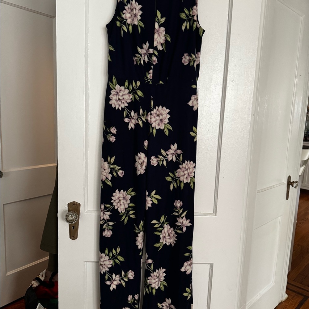 Nine Britton Dark Blue Floral Jumpsuit